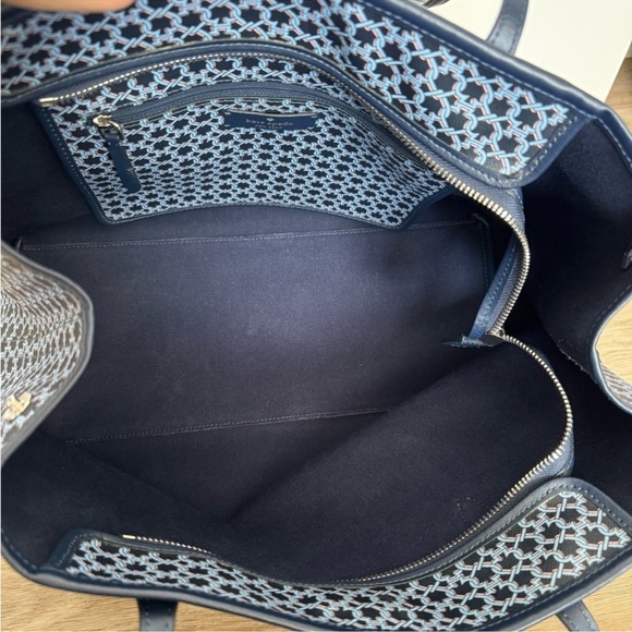 Kate Spade Spade Link Geometric Tote Bag Blue Multi | Large - Picture 5 of 13